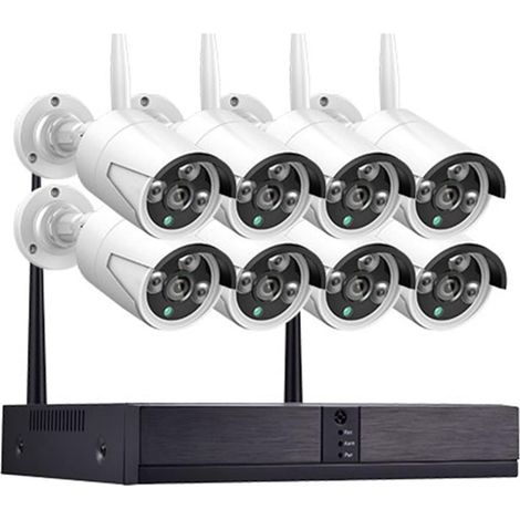 Système de caméra de sécurité à domicile 8CH sans fil Wifi système de vidéosurveillance visage détecter H.265 NVR 3MP extérieur balle Audio caméra IP ensemble WiFi Kit de Surveillance vidéo ( Size : N (1/5)