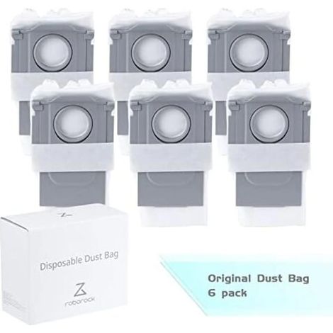 Roborock Zubehör-Kit: 6er-Pack Staubbeutel für S7 Max Ultra, S8 Pro Ultra, S8+, Q7 MAX+, Q8 MAX+, S7 MaxV Ultra und S7 Pro Ultra Absaugstation (1/5)