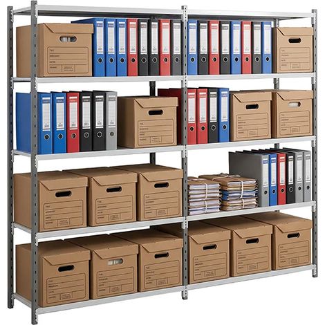 Archivregale 5 Ebenen - nächstes Element : - 2000x1250x700mm - Nur mit einem Startmodul verwendbar. - RAYARCH/ES/2010700 (1/5)