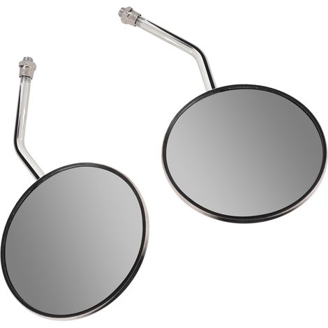 Rétroviseurs Moto 2 Pièces Acier Inoxydable Vision Claire Haute Définition Remplacement pour Suzuki Gn125 (1/5)