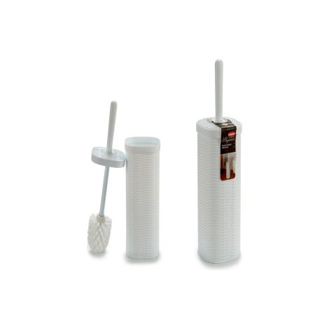 Stefanplast Toilettenbürstenhalter Elegance Weiß 11,5x11,5x40 cm