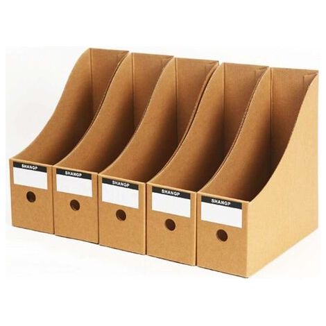 5 Niveaux Boîte de Stockage du Papier A4 Porte-Documents Porte-Revues Organisateur Tiroir pour Bureau Maison DIY Conteneur (1/5)