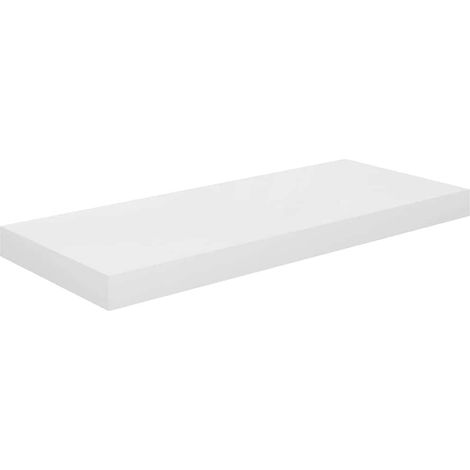 Maison Exclusive - Schweberegal Hochglanz-Weiß 60x23,5x3,8 cm MDF