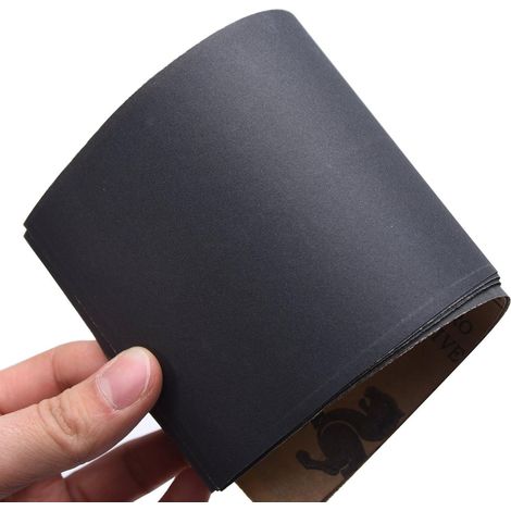 12 Feuilles Abrasives Sèches - Papier Abrasif - Imperméables Grain 400/600/800/1000/1200/1500 Pour Meubles - Loisirs Et Décoration (1/5)