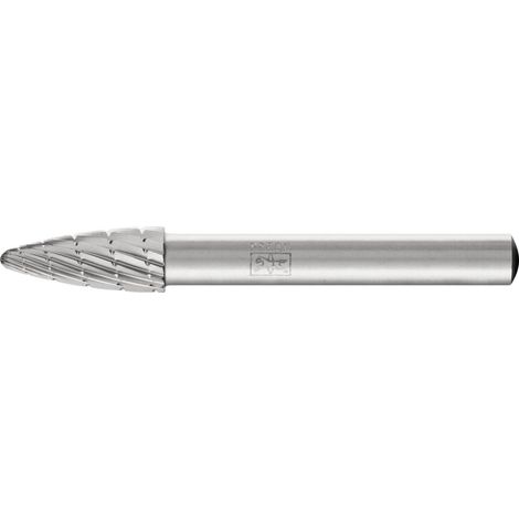 PFERD TOOLS HSS Frässtift Baumform H Ø 08x20mm Schaft-Ø 6 mm Z 3 universal mittel fein Spanbrecher (1/4)