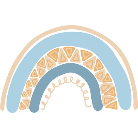 Lot de 2 stickers muraux arc-en-ciel givrés en PVC, modèle D – DELKEVIC (1/5)