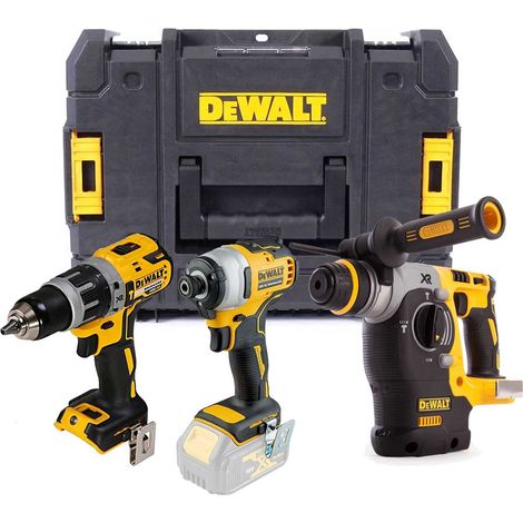 Dewalt DCK368 18v Brushless Kit DCD796 Drill DCF887 Impact DCH273 SDS Bare TSTAK (1/4)