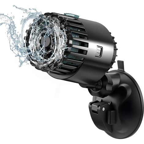 Pompe d'écoulement d'aquarium 5 W Pompe de circulation avec PowerHead réglable à 360 °, générateur d'ondes pour aquariums avec plaque d'aspiration puissante, pour aquariums de 75 à 280 (1/5)