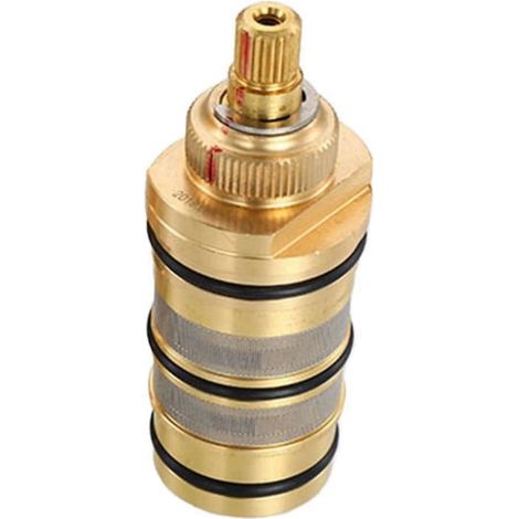 Thermostat et poignée en laiton pour mitigeur de douche/baignoire, mitigeur de douche/barre de douche. (1/5)