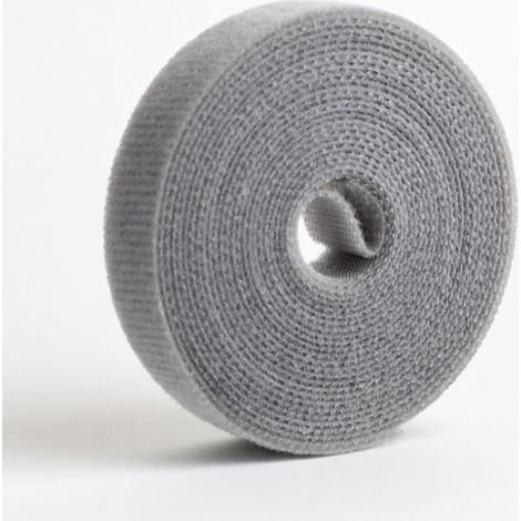 Sangle auto-agrippante grise 3 metres pour cables — attache (1/5)