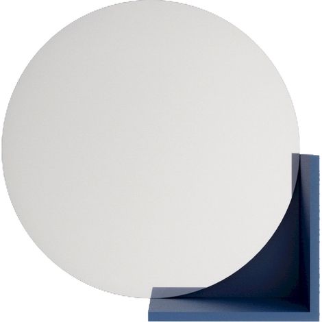 Miroir Lucija 61,8 x 12 x 61,8 cm Bois - Bleu marine (1/5)