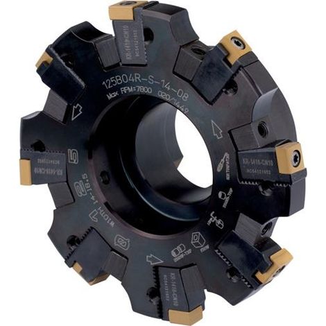 Scheibenfräser ISO 125H04N-S90CN10N18 Tiefe 34mm m. Wendeplatte Schneid-D.125mm