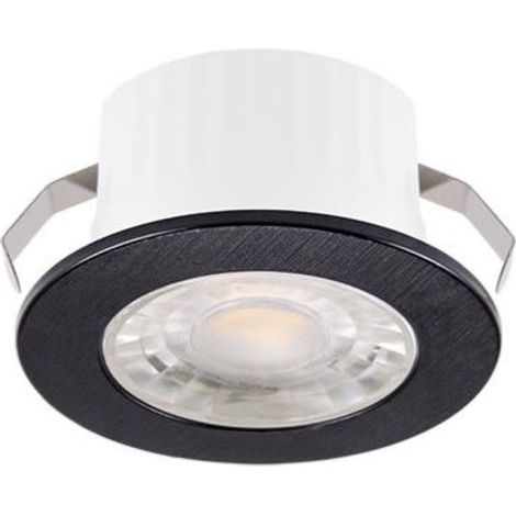 Mini Spot LED Encastrable 3W 38° Rond Noir SMD - Blanc Neutre 4000K - 5500K - SILAMP (1/4)