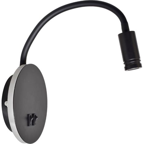 Applique liseuse LED USB Milagro BASE ML6354 2x8W Noir (1/5)
