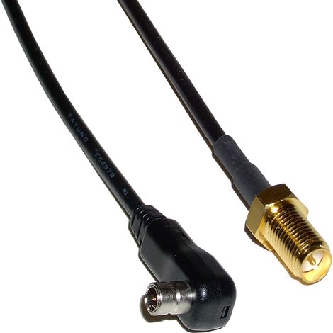 BeMatik - Cable RG-174RF 20cm (MS-151-C-LP-Macho/rSMA-Hembra)