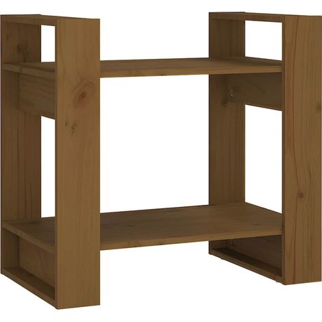 Maison Exclusive - Bibliothèque/Cloison Marron miel 60x35x57 cm Bois massif (1/5)