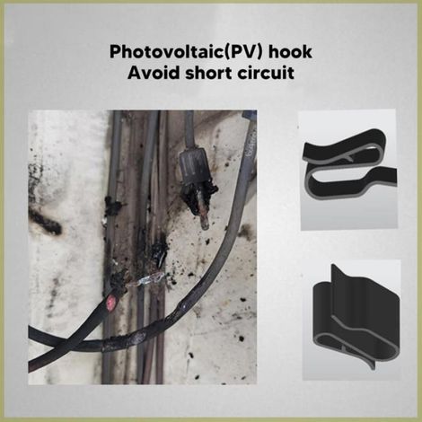 Outil de Gestion Efficace des Clips de Câble Solaire pour la Fixation de Fil PV (1/4)