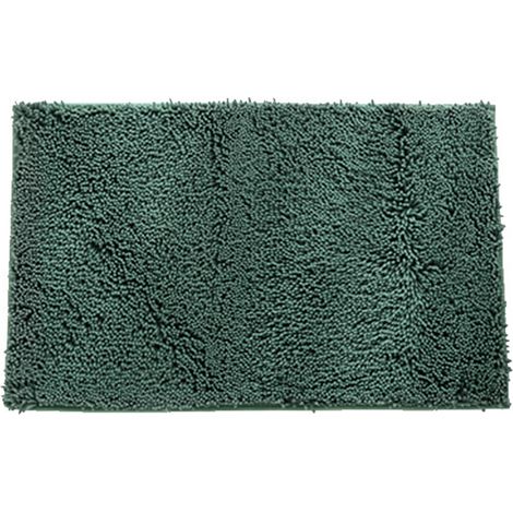 Tapis de bain en microfibre ultra douce, absorbant l'eau, antidérapant, en chenille, tapis de sol moelleux et confortable, lavable en machine pour baignoire, douche, salle de bain, salon, cuisine, acc (1/5)