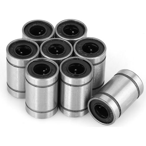 LM6UU 6-mm-Kugellagerbuchse für Linearbewegung, 8 Stück, hohe Qualität, für 3D-Drucker-CNC-Projekte