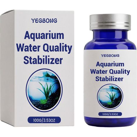 Conditionneur d'eau pour aquarium, purificateur d'eau, nettoyant pour aquarium, produit d'entretien quotidien – 100 g (1/5)