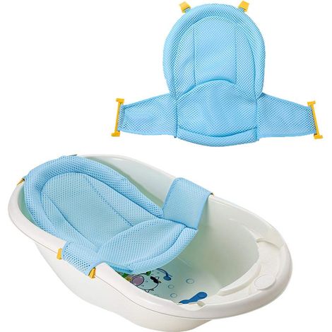 Baignoire Bébé - Siège de Bain Réglable en Maille Respirante - Pour Nouveau-Né et Nourrisson - 1 Pièce (1/5)