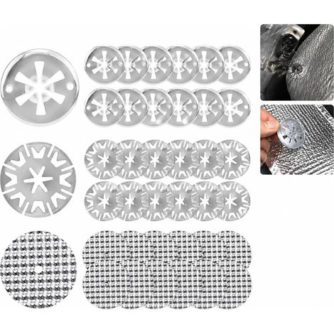 Lot de 12 Kits de Réparation pour Plaque de Protection Thermique Voiture 30 mm et 52 mm Compatible Volkswagen et Skoda (1/5)