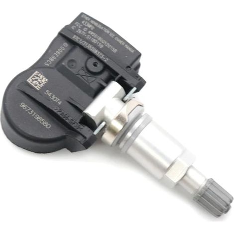 (1 pièce) Capteur de pression des pneus pour véhicule 5430T4 9673198580. Compatible avec Peugeot 207, 307, 407, 508, 607, 807, 1007 et Citroën C4, C5, C6, C8. Fréquence : 433 MHz. (1/5)
