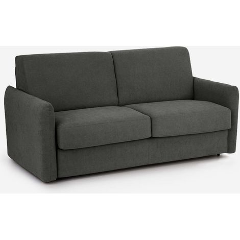 Divano letto 2 posti matrimoniale Made in Italy Livigno 160 - Grigio Scuro