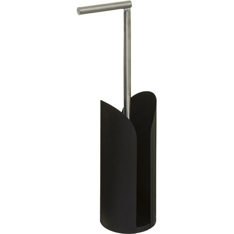 Dérouleur WC tige avec réserve noir (1/5)