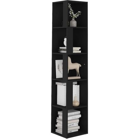 Armoire d'angle Noir 33x33x164,5 (1/5)