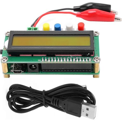 LC100A Digitales Kapazitätsmessgerät, Multifunktions-LCD-Display, hochpräzises Mini-Induktivitätsmessgerät