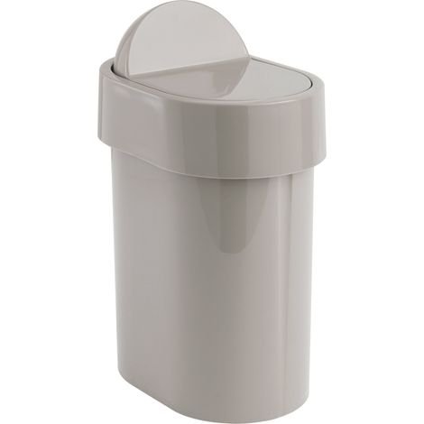 GEDY POUBELLE AVEC COUVERCLE BASCULANT, RÉSINE THERMOPLAST, BEIGE, 15 X 21 X 34 CM 800966