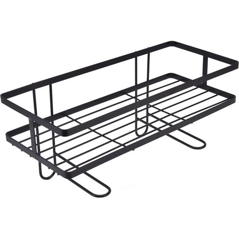 tagre de Toilette, Support de Rangement pour Toilettes, Fer  Repasser, vidange Facile, Grande capacit de Charge avec Crochets de Support intrieur.
