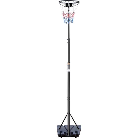 Panier de basket portable, hauteur réglable de 259,08 à 304,8 cm, sans panneau, convient à une utilisation intérieure et extérieure, pour jeunes et adultes.