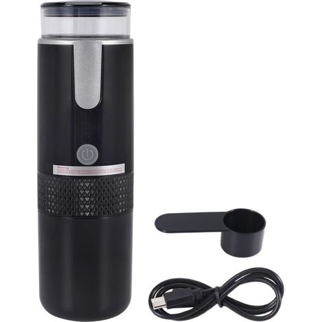 Machine à café portable compatible avec les capsules de tasse K Café moulu Cafetière portable à commande manuelle pour le camping, la randonnée (1/4)