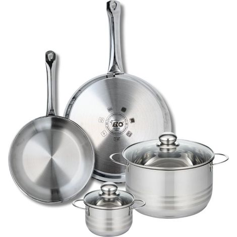 Ensemble de 2 Poêles de cuisson 24 et 28 cm et 2 faitouts 12 et 20 cm Elo Profi Brillant (1/5)