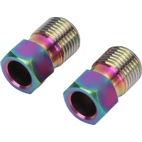 Set mit 2 Ölnadeln aus Titanlegierung mit Olivenkopf für hydraulische Scheibenbremsen, verschiedene Farben. (1/5)