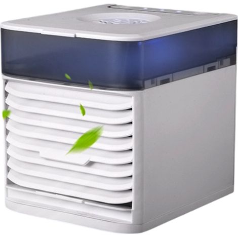 Mini-Klimaanlagenventilator – 500-ml-Mobilluftkühler – Kleiner Nebel- und Luftbefeuchterventilator mit Nachtlicht (1/5)