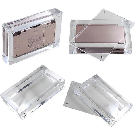 Boîte de rangement avec couvercle magnétique en acrylique transparent pour console de jeux (1/4)