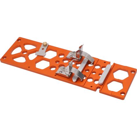Rail de guidage d'angle droit pour scie circulaire Orange Woodworking, conception creuse et légère à 90°