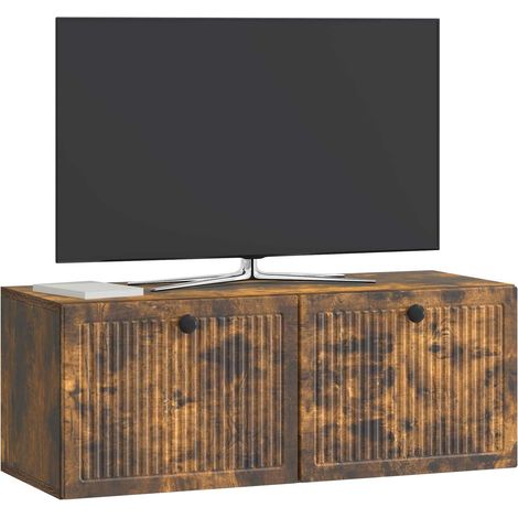 Maison Exclusive - Mobile Porta TV da Muro Rovere Fumo 78,5 x 31 x 30 cm (1/5)
