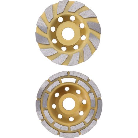4,5-Zoll-Diamantschleifscheibe, Doppelreihen- und Turbosegment-Set, Betontopfschleifscheibe ohne Unterlegscheibe (1/5)