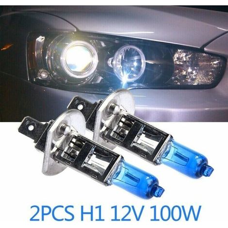 pièces H1 12V 100W xénon blanc 6000k tête ampoules halogène antibrouillard pour voiture