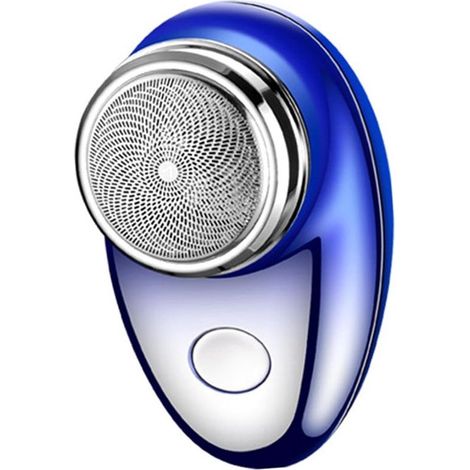 Mini rasoir électrique homme - Portable - Tondeuse de précision - Rechargeable USB-C - Bleu dégradé (1/5)