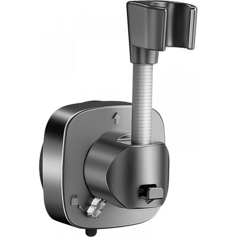 Support de pommeau de douche à ventouse, rotatif à 360° Sans perçage Réglable Charge maximale : 10 kg Installation facile en quelques secondes Support antidérapant et résistant à la rouille (1/5)