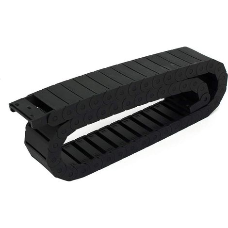 15mmx50mm noir Nylon-Schleppleine-Schleppketten-Drahtträger 101cm Länge