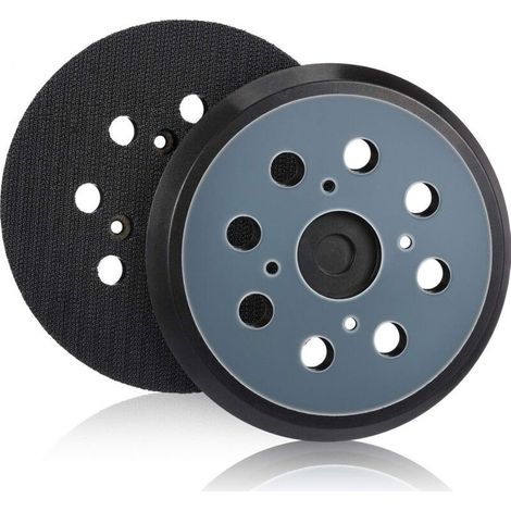 2 Stück 125 mm Ersatz-Exzenterschleifteller mit 8 Löchern, Klett-Schleifteller für Winkelschleifer (Blau) (1/5)