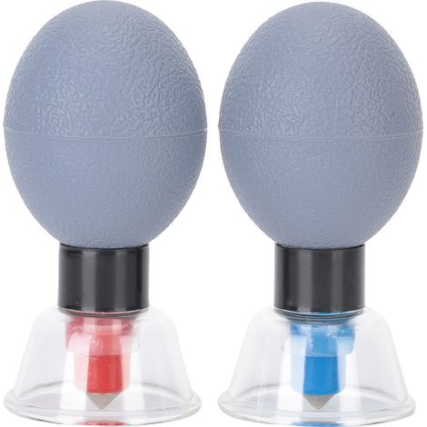 2 pièces Appareil de Ventouse Magnétique Portable pour Thérapie par Succion, Coupe de Ventouse XL 3.5cm (1/5)