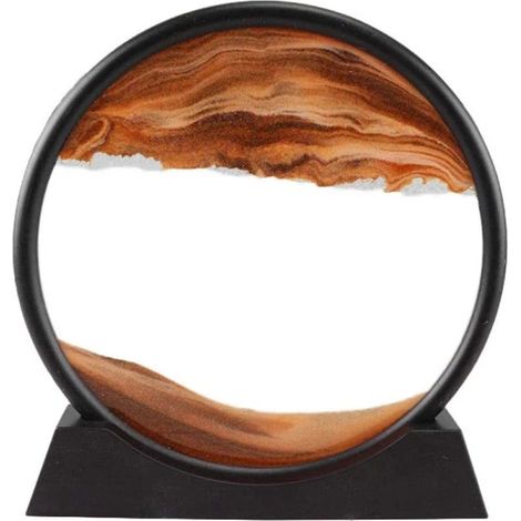 Cadre en verre avec sable mouvant 3D dynamique, décoration artistique pour Saint-Valentin ou Fête des Mères, cadeau idéal. (1/5)