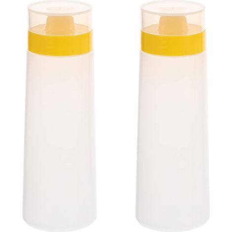 Sollbry 2 Pièces Presser La Bouteille De Sauce Castor Salade Plastique (1/5)